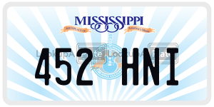 452HNI  license plate in MS