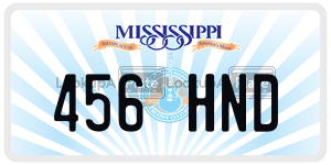456HND  license plate in MS