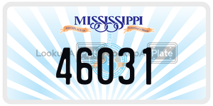 46031  license plate in MS