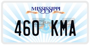 460KMA  license plate in MS