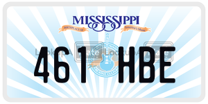 461HBE  license plate in MS