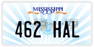 462HAL  license plate in MS