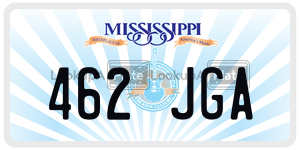 462JGA license plate in Mississippi