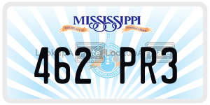 462PR3  license plate in MS
