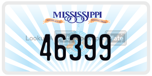 46399  license plate in MS