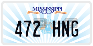 472HNG  license plate in MS