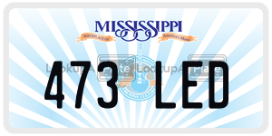 473LED  license plate in MS