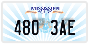 4803AE  license plate in MS