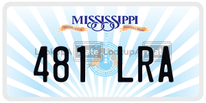 481LRA  license plate in MS