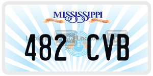 482CVB  license plate in MS