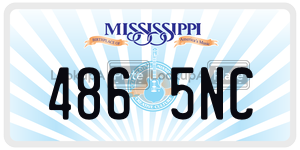 4865NC  license plate in MS