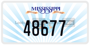 48677  license plate in MS