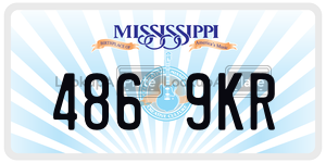 4869KR license plate in Mississippi
