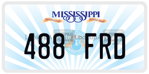 488FRD  license plate in MS