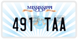 491TAA  license plate in MS