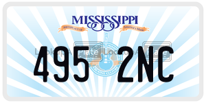 4952NC  license plate in MS