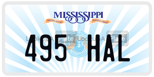 495HAL  license plate in MS