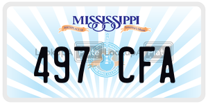 497CFA  license plate in MS