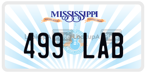 499LAB  license plate in MS