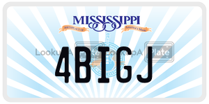 4BIGJ  license plate in MS