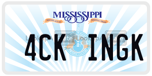 4CKINGK  license plate in MS