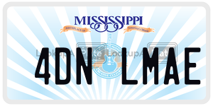 4DNLMAE  license plate in MS