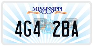 4G42BA  license plate in MS