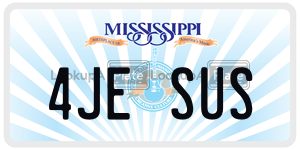 4JESUS  license plate in MS