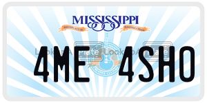 4ME4SHO license plate in Mississippi