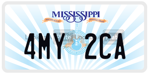 4MY2CA  license plate in MS