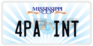 4PAINT  license plate in MS