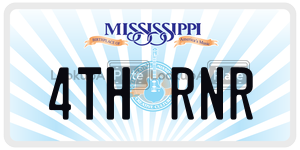 4THRNR  license plate in MS