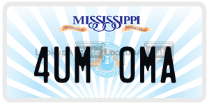 4UMOMA  license plate in MS