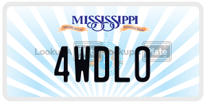 4WDLO  license plate in MS