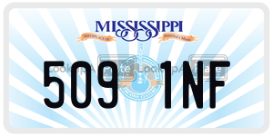 5091NF  license plate in MS