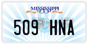 509HNA  license plate in MS