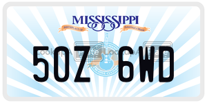 50Z6WD  license plate in MS
