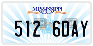 5126DAY  license plate in MS