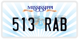513RAB  license plate in MS