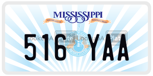 516YAA  license plate in MS
