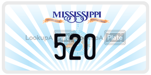 520  license plate in MS