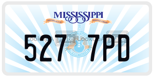 5277PD  license plate in MS