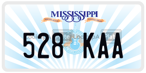 528KAA  license plate in MS