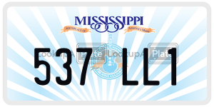 537LL1  license plate in MS