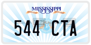 544CTA  license plate in MS