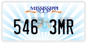 5463MR  license plate in MS