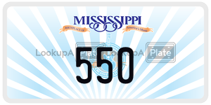 550  license plate in MS