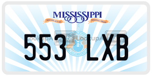 553LXB  license plate in MS