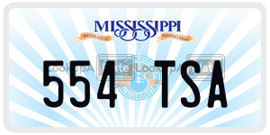 554TSA  license plate in MS