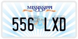 556LXD  license plate in MS